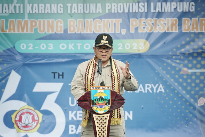 Buka Bulan Bakti Karang Taruna Tingkat Provinsi Lampung, Gubernur Arinal Djunaidi Harapkan Peran Aktif Pemuda Dalam Pembangunan Daerah