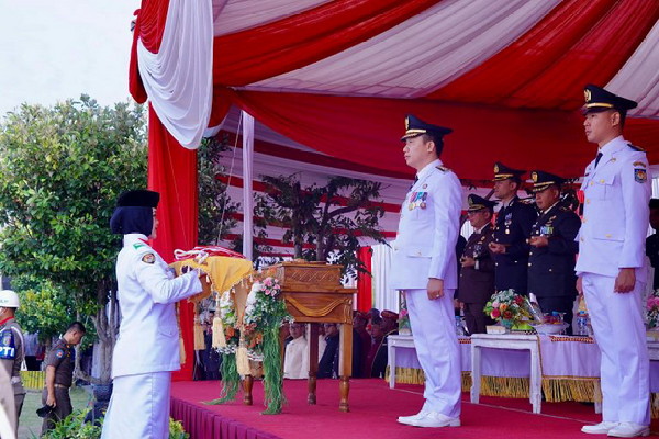 Pemkab Pringsewu Gelar Upacara Peringatan HUT Ke-79 Kemerdekaan RI