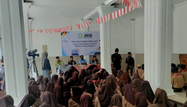 Gandeng JMSI, MA Nurul Huda Pringsewu Lauching Eskul Jurnalis