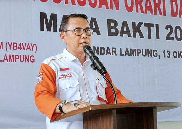 Pengurus ORARI Lampung 2024-2029 Dikukuhkan, Pj Gubernur Harap Peningkatan